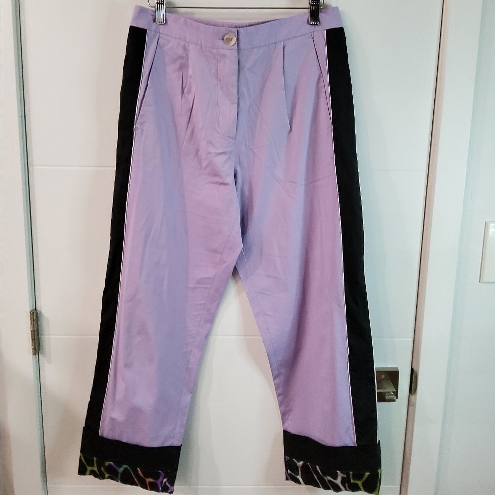 Just Cavalli Colorblok Crop Pants Size 40